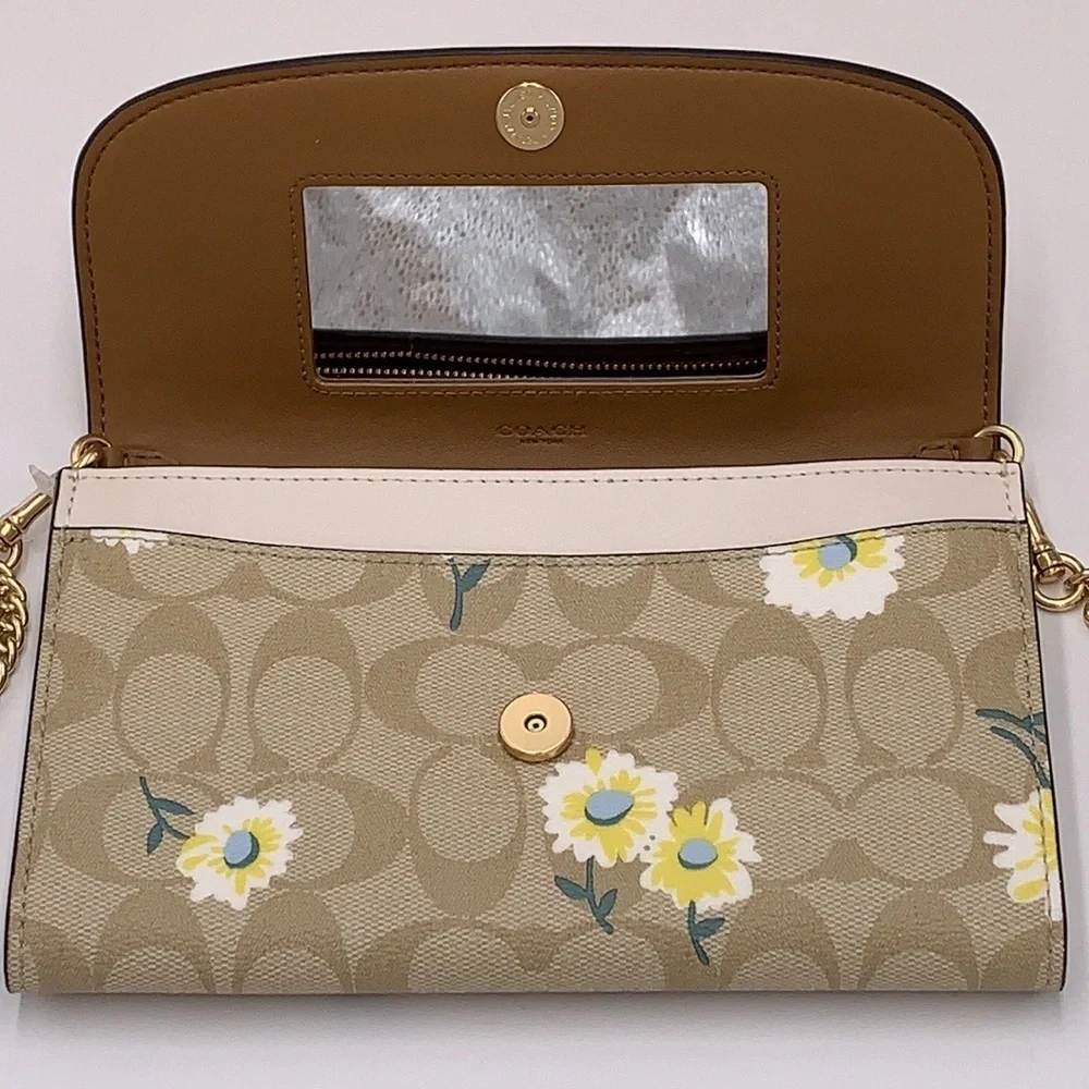 COACH Gemma Clutch Crossbody In Signature Canvas With Daisy Print